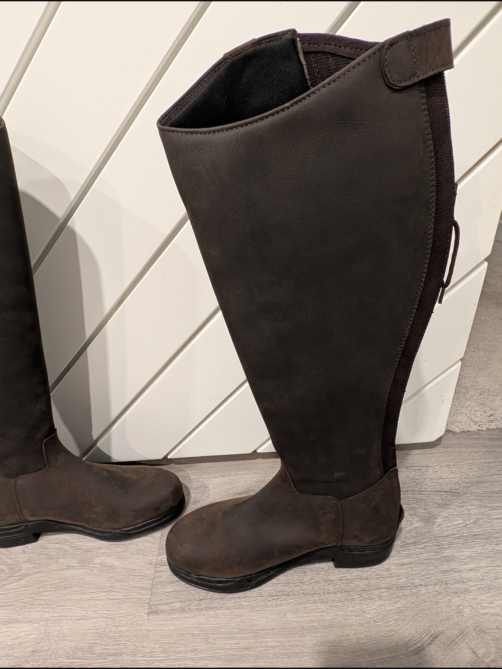 HKM Country Women Winter Tall Riding Boots in Dark Brown Leather - Picture 7 of 11